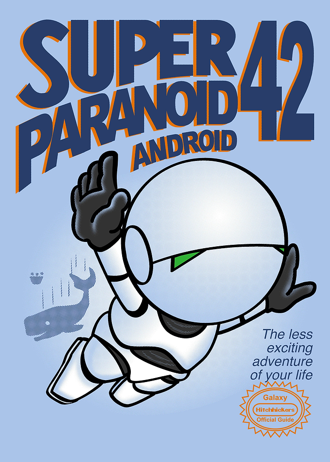 hitchhikers guide to the galaxy. Marvin the paranoyd an ...
