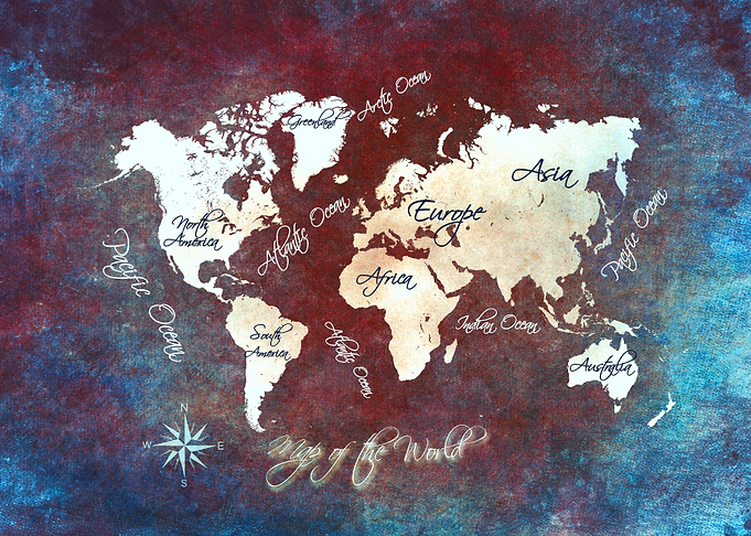 world map