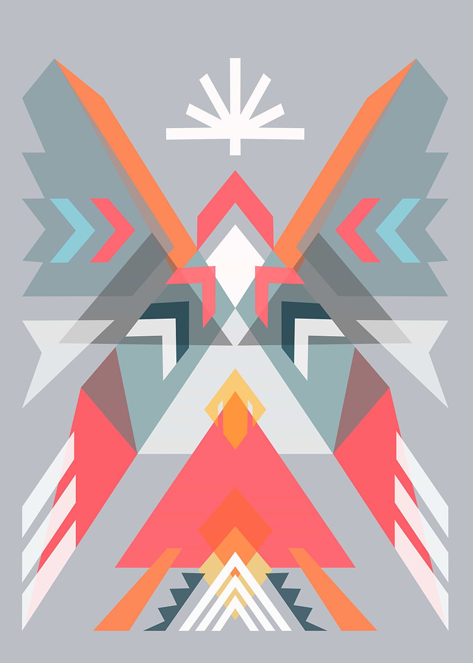 Hand drawn vector illustration or drawing of an abstrac ...
