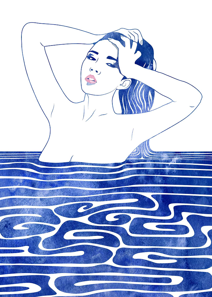 Water Nymph 70— A mythological sea nymph created by ar ...