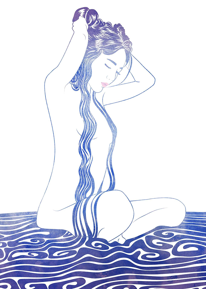 Water Nymph 68— A mythological sea nymph created by ar ...