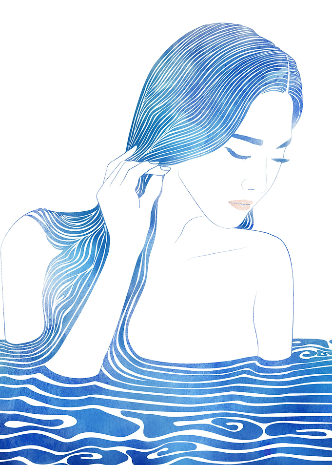 Water Nymph 69— A mythological sea nymph created by art ...