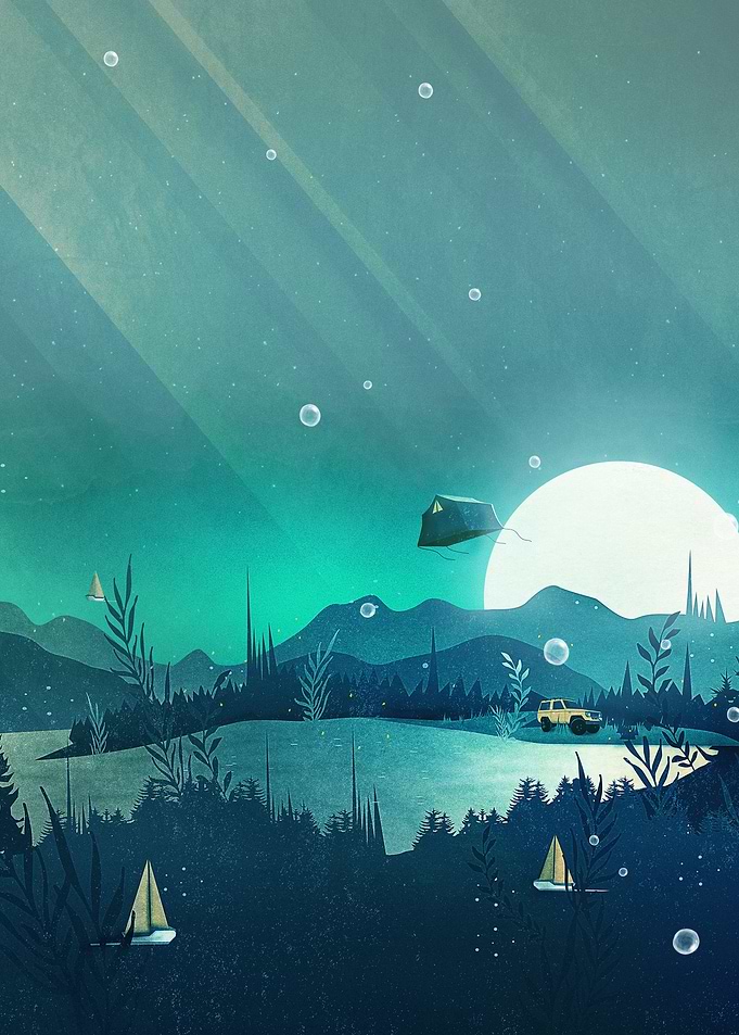 'Beneath Barafundle' | Digital Art, 2016