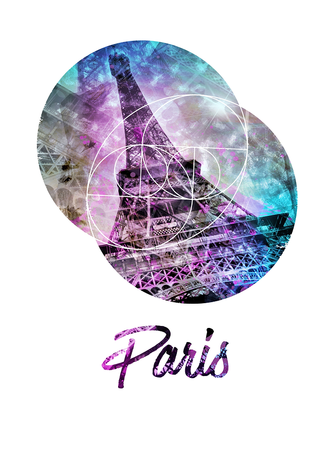 Pop Art Eiffel Tower