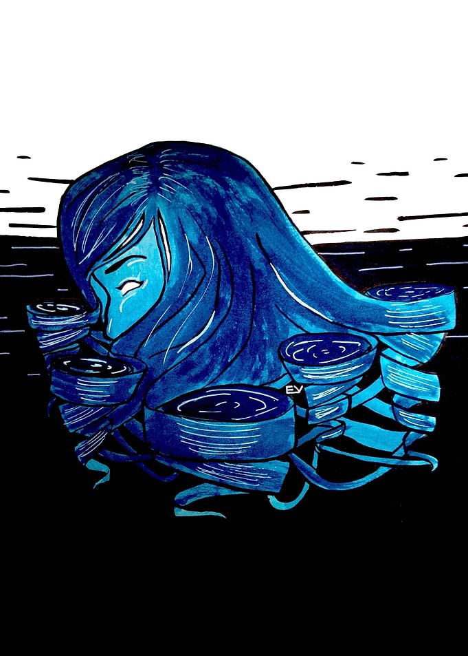 Inktober Day 4, Whirlpools