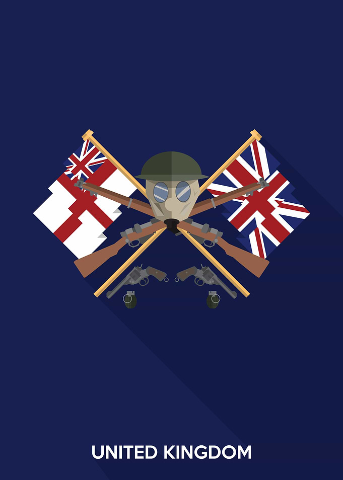 Simple Flat Design Inspired by the United Kingdom Durin ...