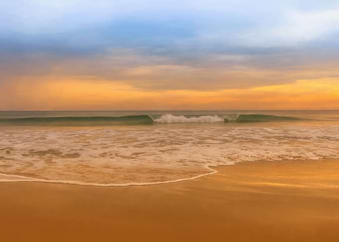 Sunrise on the coast