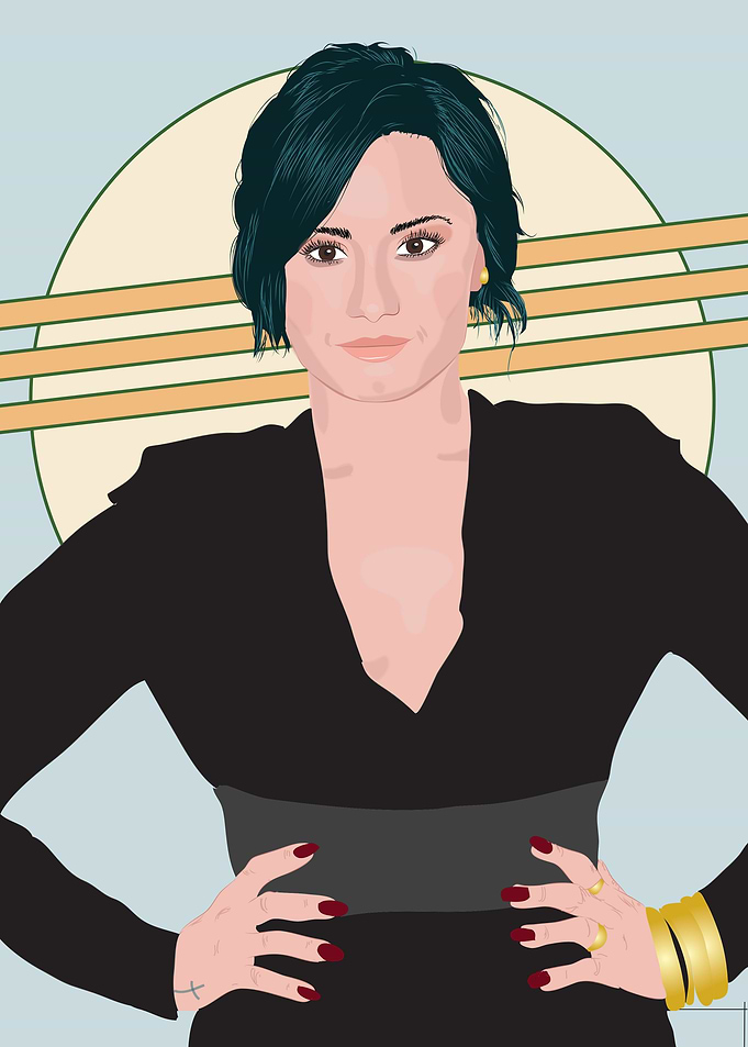 My Portrait of Demi Lovato from my Musicians collection ...