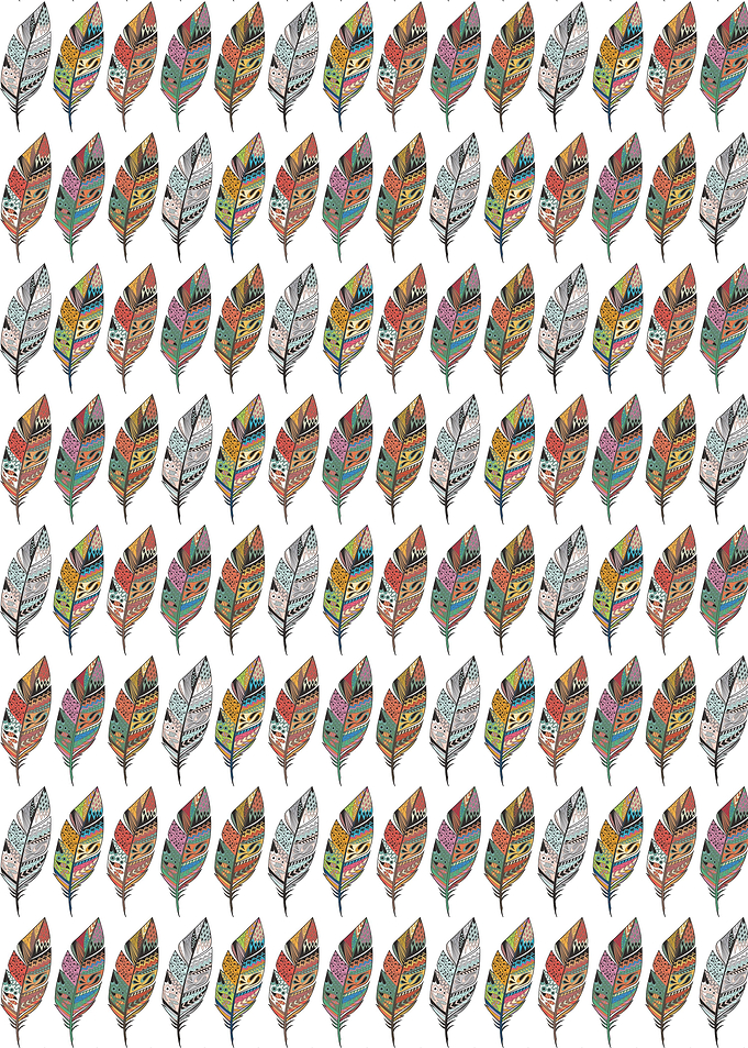 Wall of feathers