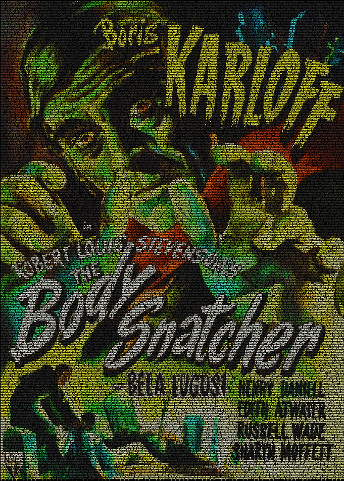 The Body Snatcher. This is a typographic recreation of ...