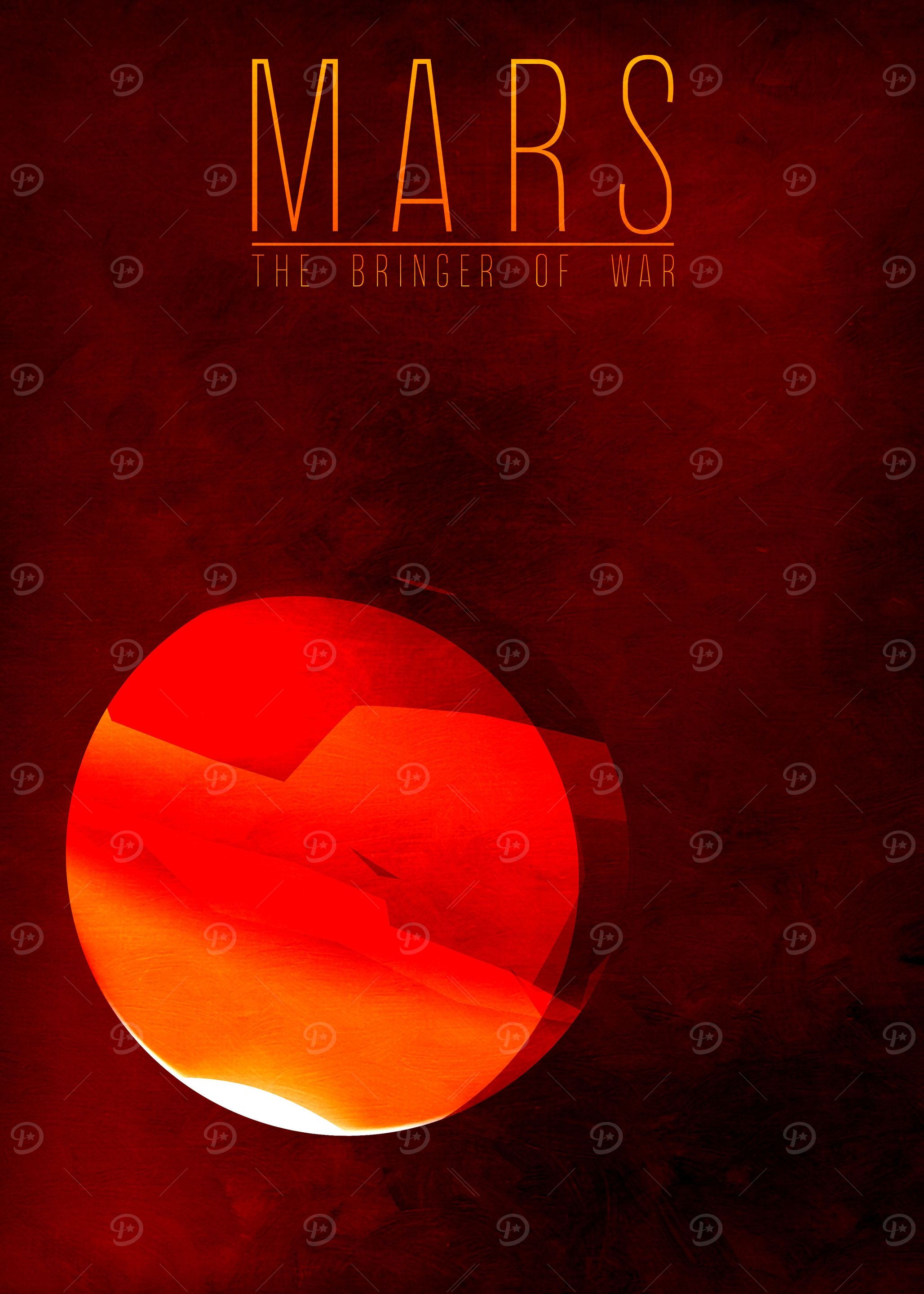 Mars - The Bringer of War 4/9 in the complete set of pl ...