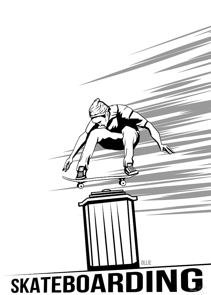 Skateboarding - Ollie. First work from my new series id ...