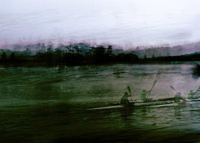 Canoeing somewhere