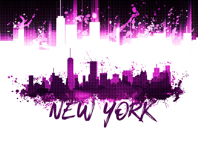 Graphic Art NYC Skyline