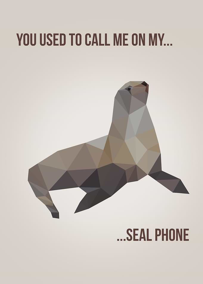 You used to call me on my seal phone