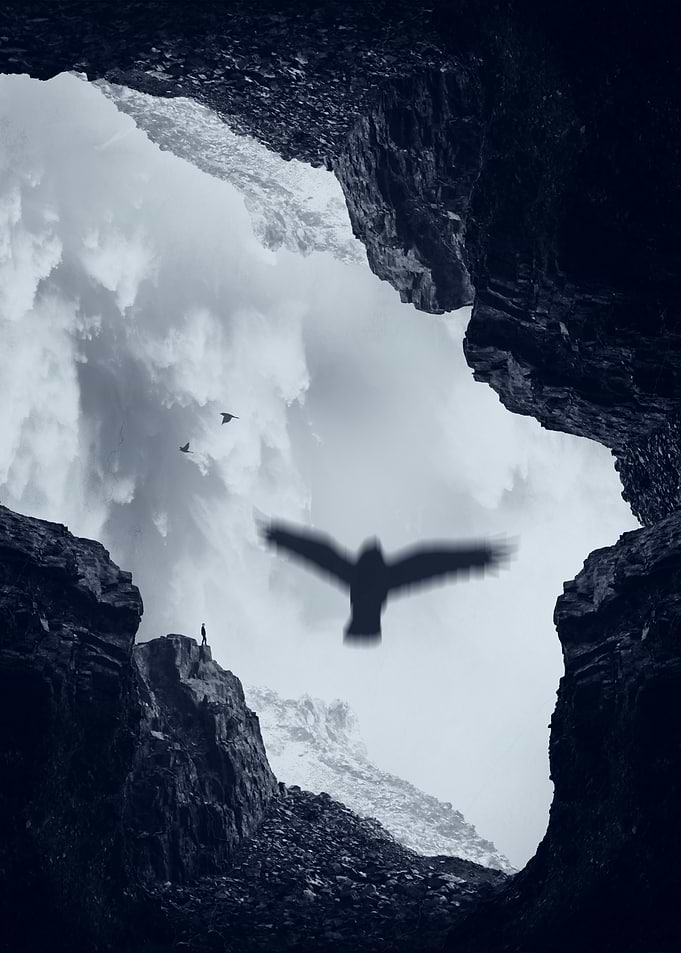 Spaces XVII - Cave Mouth Composing made with my own pic ...