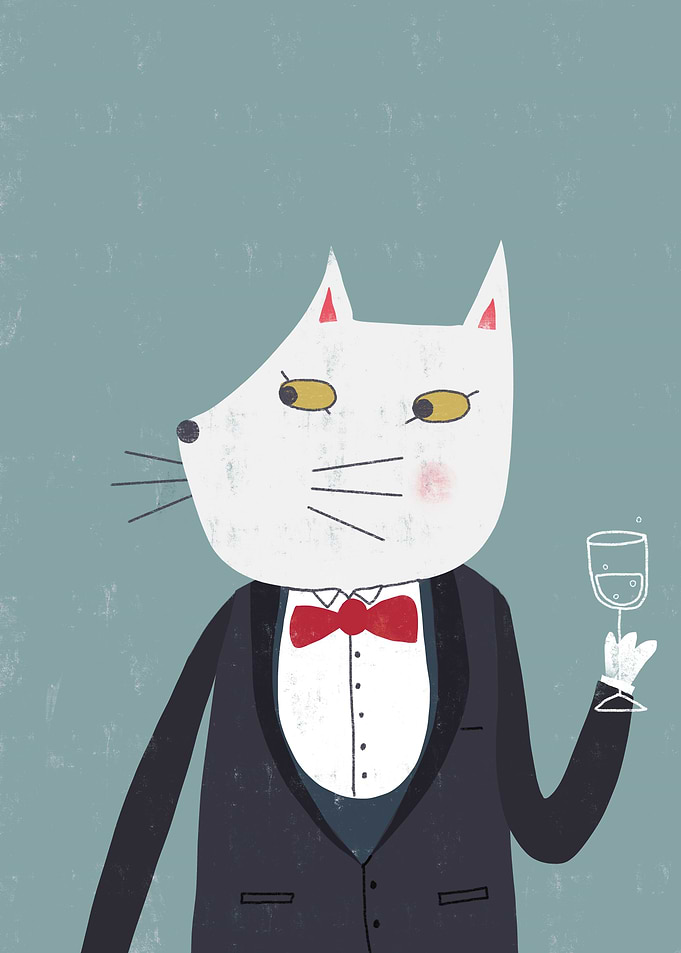 Cheers! Gentleman Cat