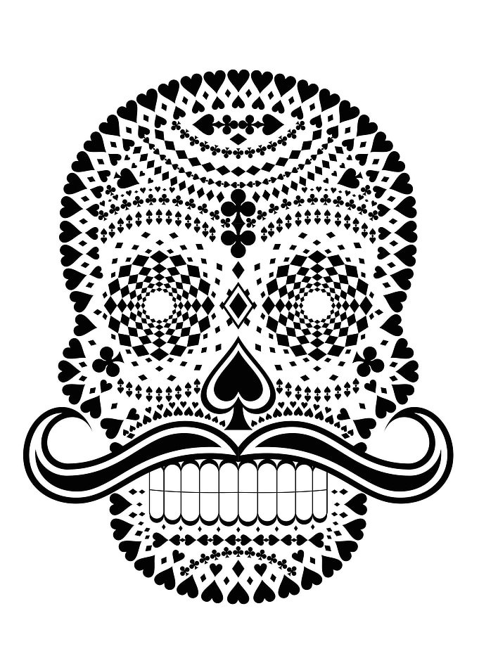 Black Skull whit White Suits