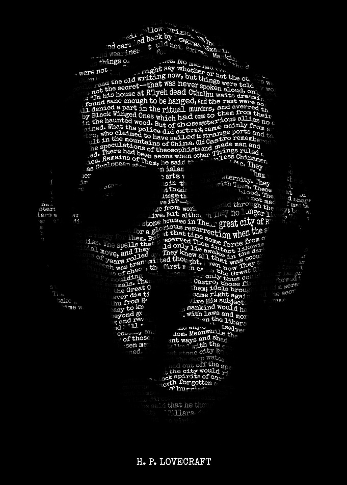 H. P. Lovecraft - Necronomicon. A portrait of H. P. Lov ...