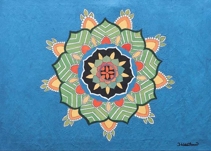 Light blue mandala