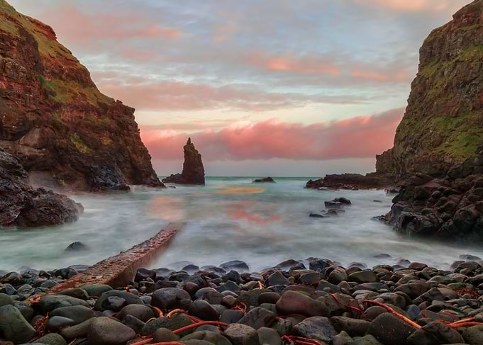 Portcoon on the causeway coast in Northern Ireland,UK