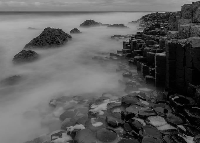 Morning at the Giants causeway, Northern Ireland, UK