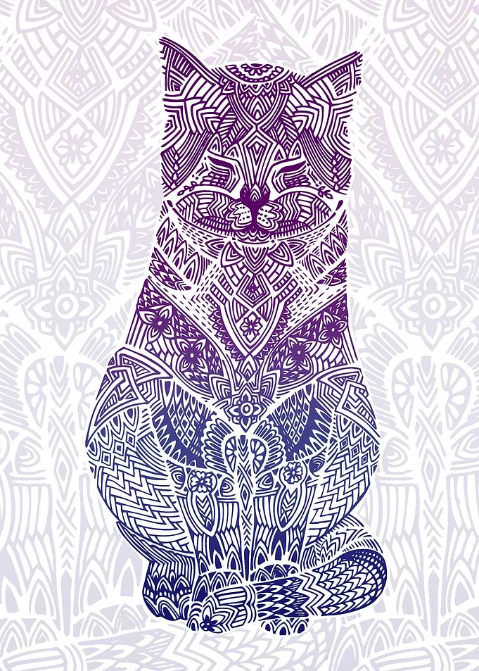 Zentangle Cat