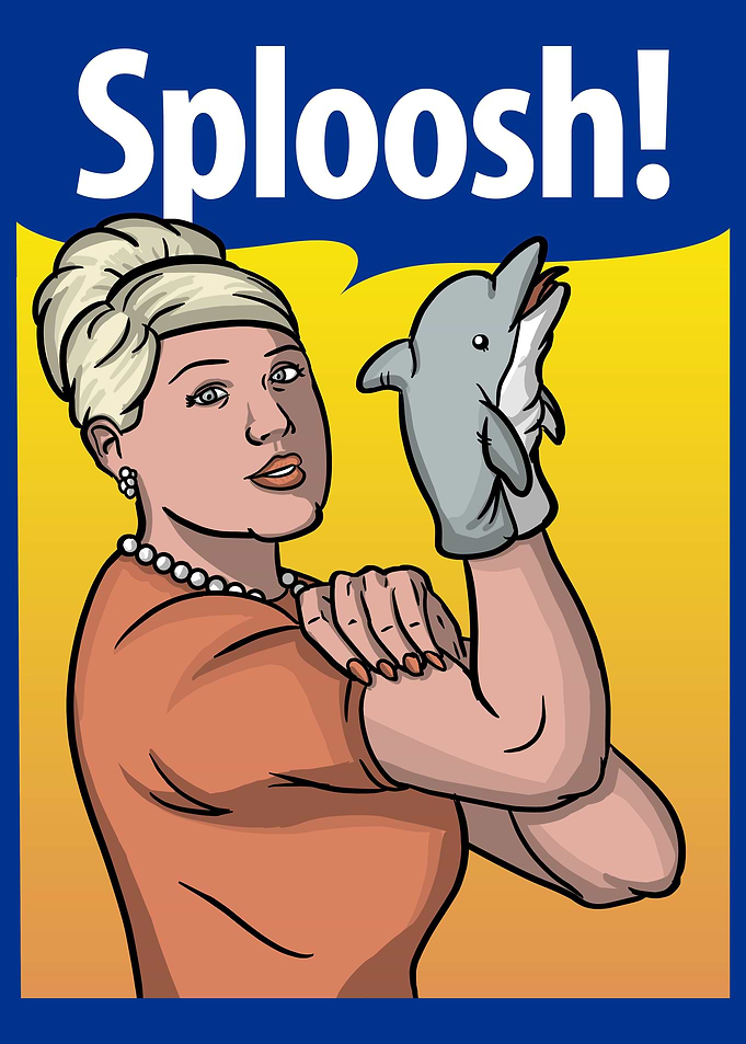 we can do it. Rosie propaganda poster parody, with Pam ...