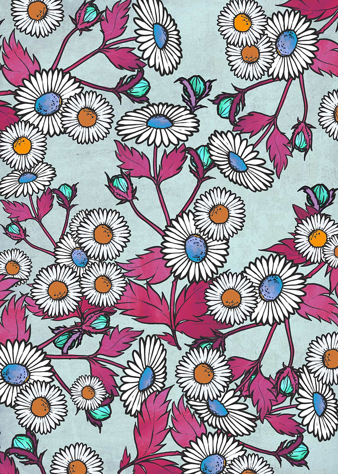 A pretty floral pattern design