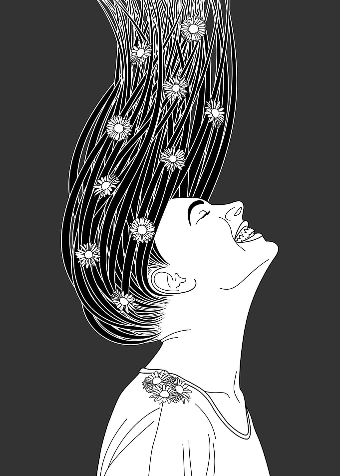 serendipity - black and white version