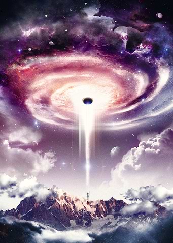 My surreal space dream of a portal to another universe