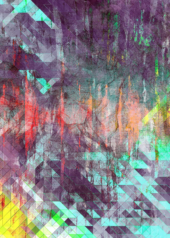 abstract geometrik bw