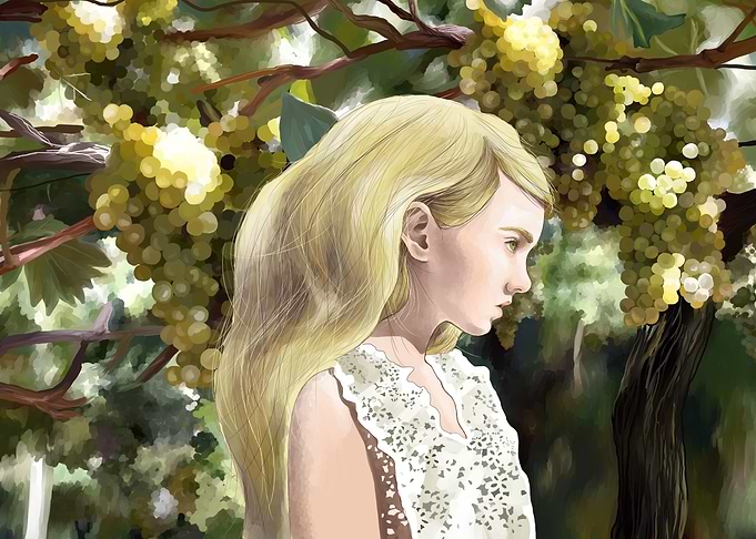 Girl in the Vineyard