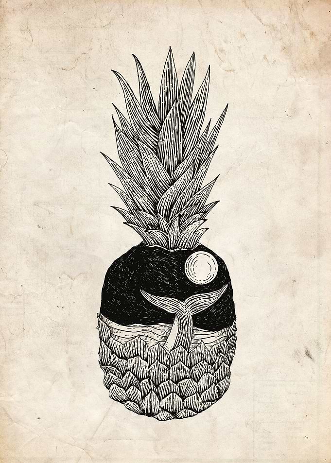 pineapple whale tail