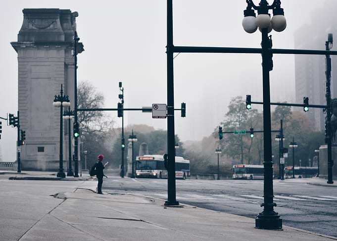 View South of East Congress Parkway and South Michigan ...