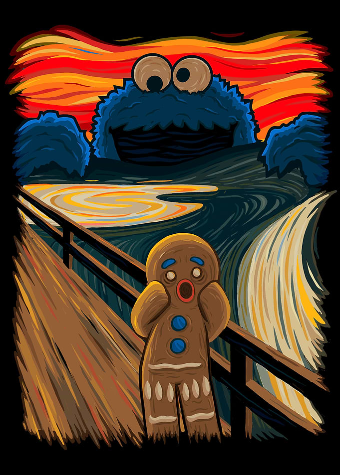 The Cookie Monster spreads the panic in Munch's 'The Sc ...