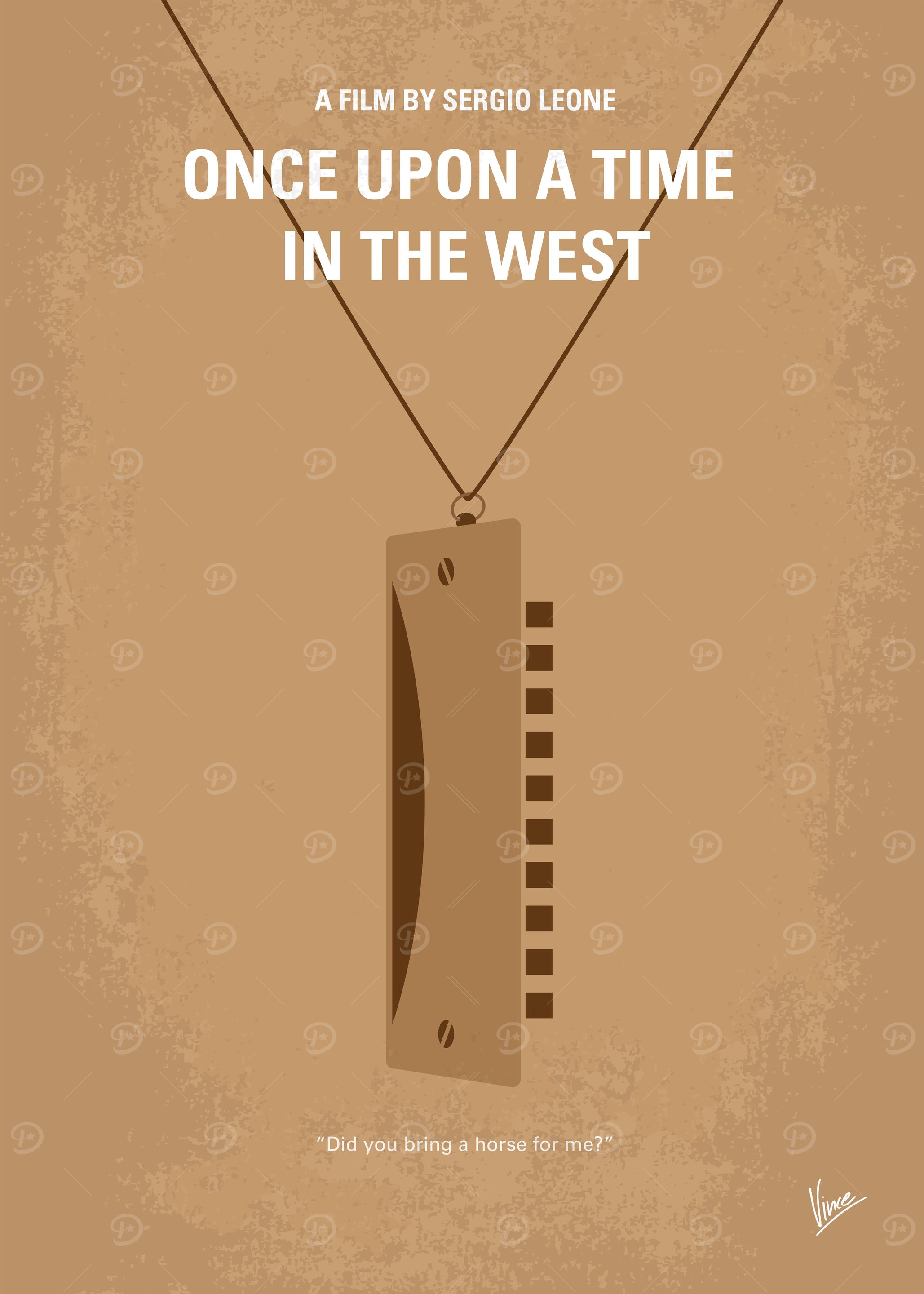 No059 My once upon a time in the west minimal movie pos ...