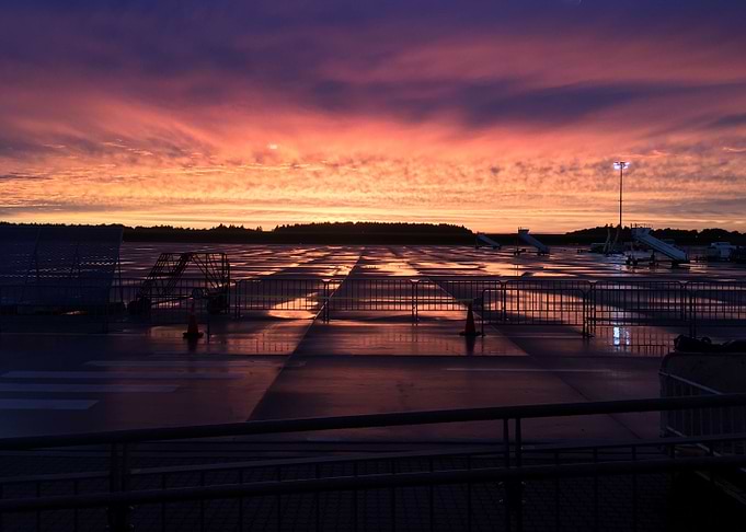 Post-rain sunsets can easily be twice as beautiful.