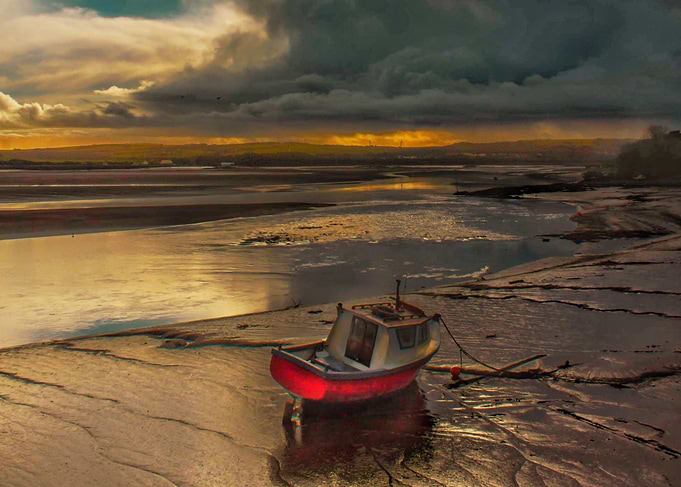 Storm Imogen, Devon, England