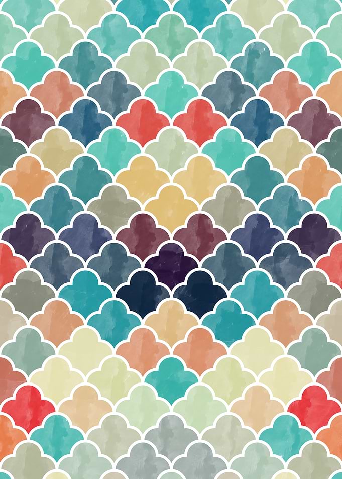 Watercolor Lovely Pattern VVXI by Amir Faysal