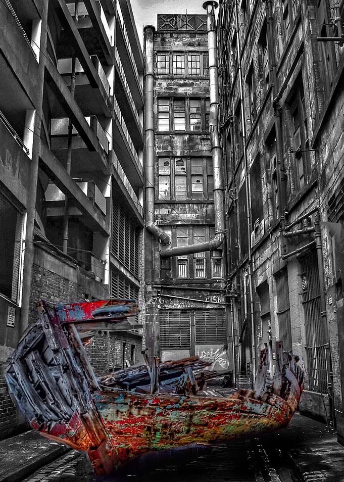 Glasgow, then & now. Shipbuilding was massive