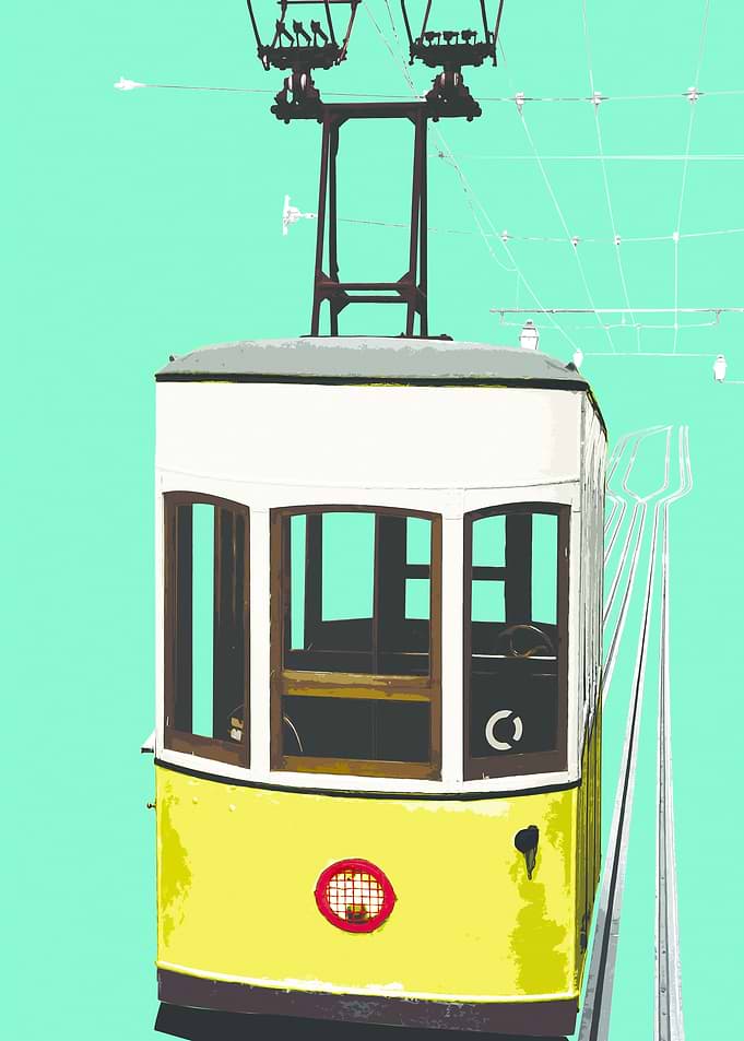 Bica, photography taken, Lisbon. A Pop art aproach to p ...