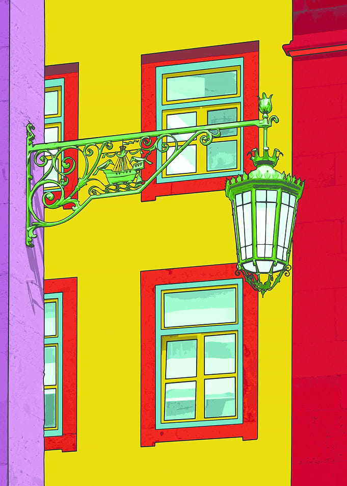 Baixa lamp, photography taken in Baixa, Lisbon. A Pop a ...