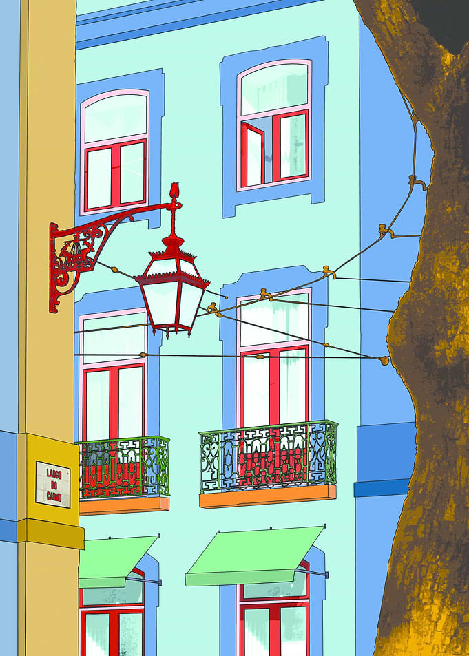 Carmo, photography taken in Lisbon. A Pop art aproach t ...