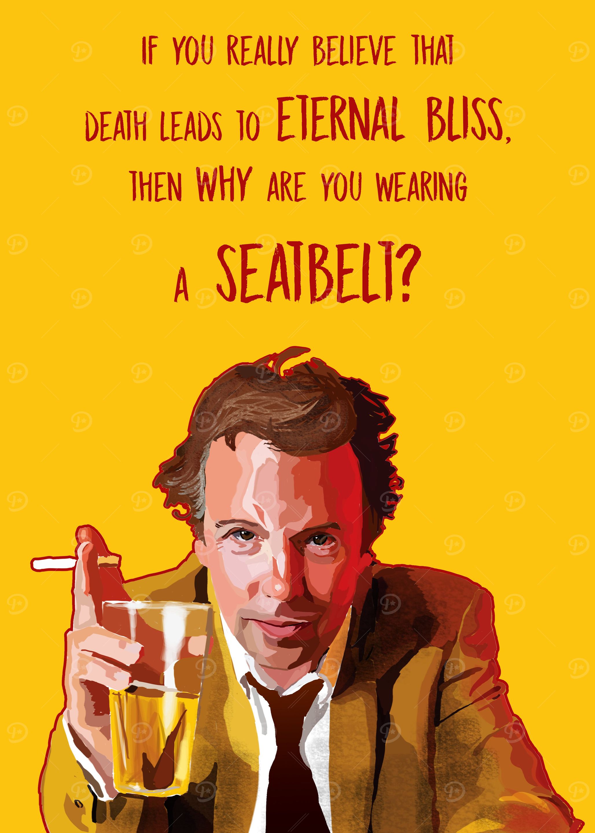 A digital portrait of the famous comedian Doug Stanhope ...