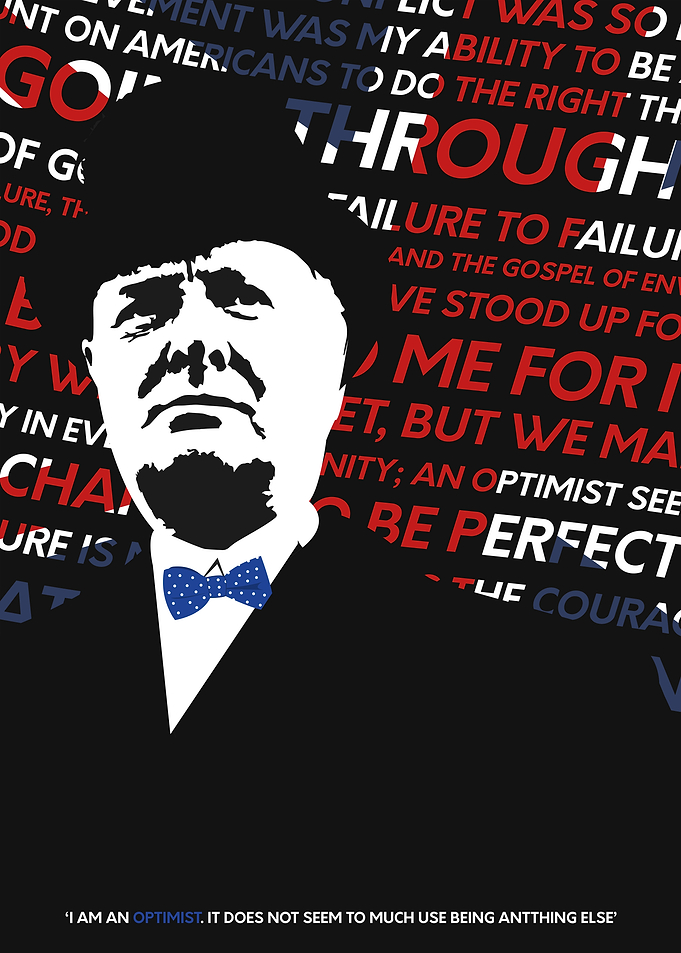 A typographic Churchill poster. Enjoy!