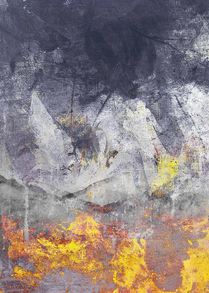 abstraxt grey yellow