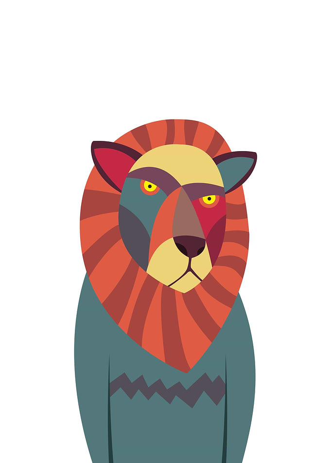 Hipster Lion