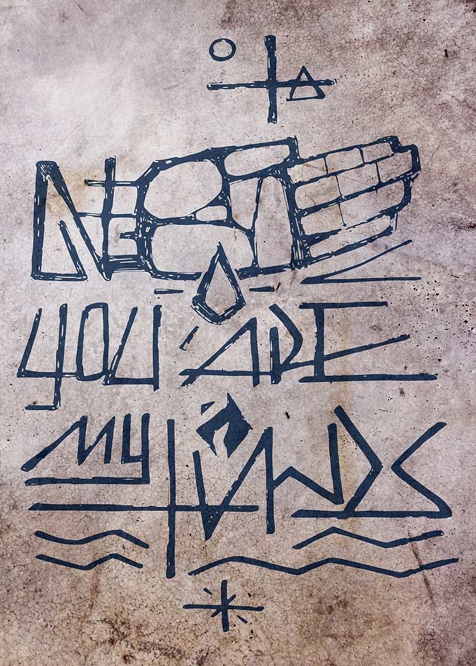 Hand drawn illustration or drawing of Jesus Christ at t ...
