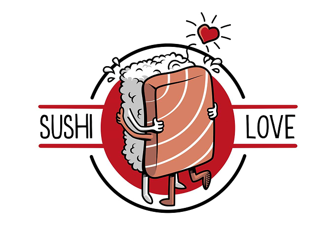 Sushi is made with the love between rice and salmon!